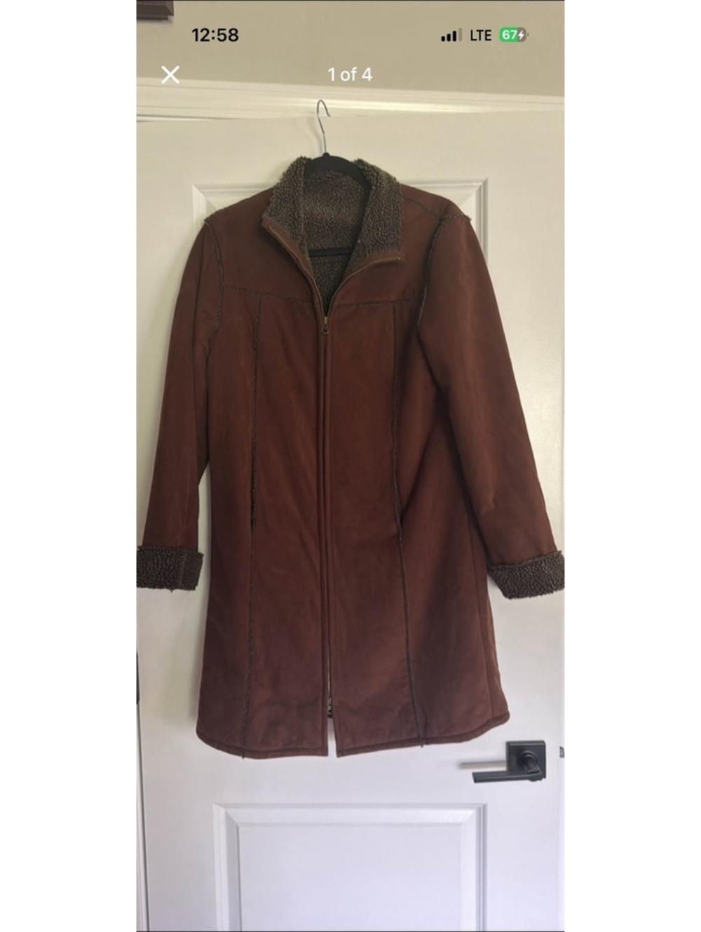 90s Minimalist Faux Suede Jacket clean girl, cozy cabin granola grandma cottage